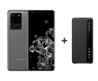 Samsung Galaxy S20 Ultra G988F Grey + Clear View Cover - 544336 - zdjęcie 1